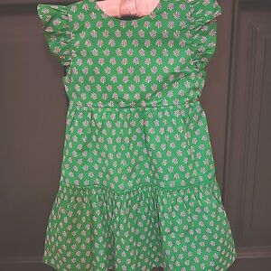 NWT J CREW CREWCUT DRESS 6 Size 6 Green Cotton w/ Lining